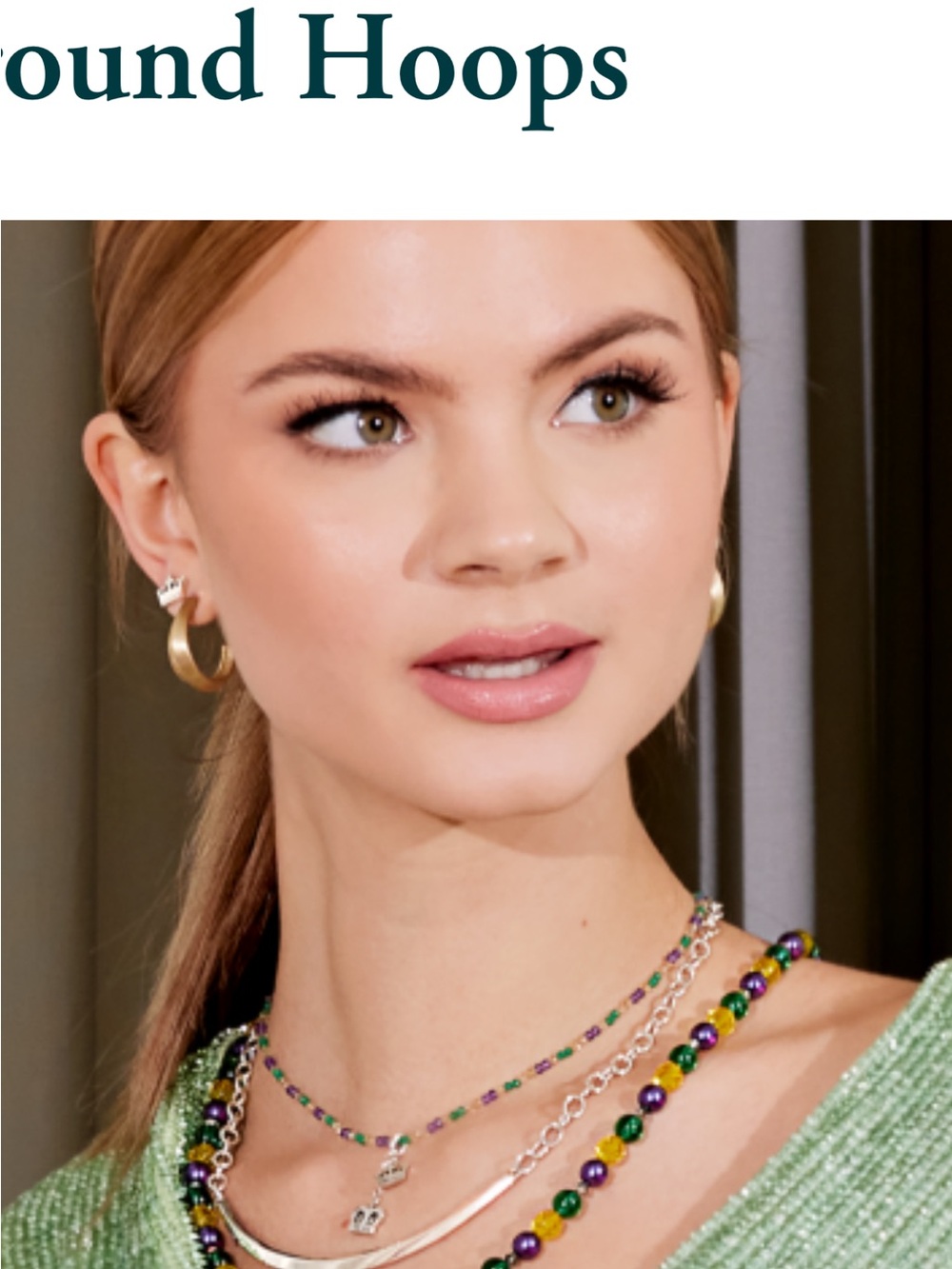 Mignon Faget ⚜️ Neutral Ground Hoops - Bronze Hoop Earrings - Picture 2 of 5